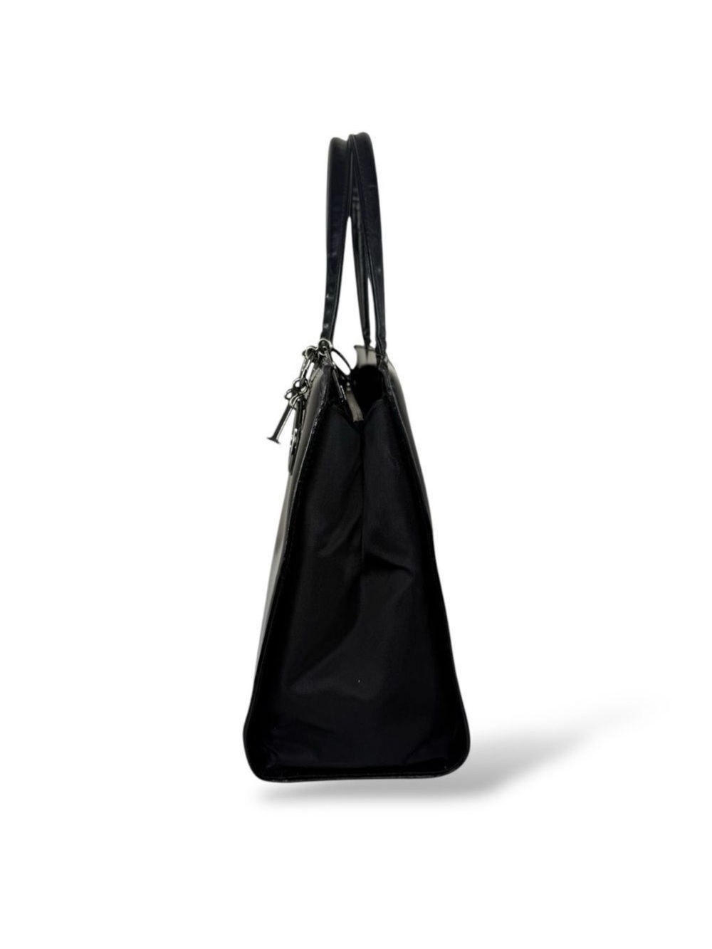Christian DIOR Black Leather Lady D Tote - Picture 8 of 14